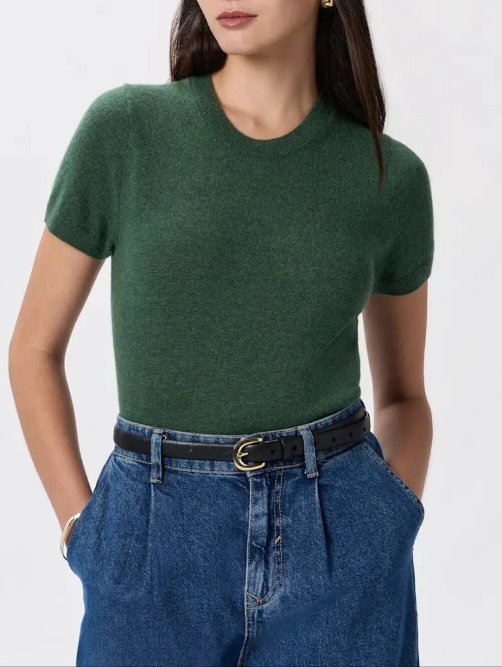 Quince 100% Mongolian Cashmere Tee. Very Good Condition. Current Style